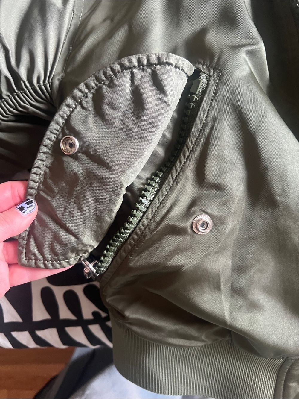 Acne Studios Clea Bomber jacket with Ruched sleeves XXS - Picture 14 of 16
